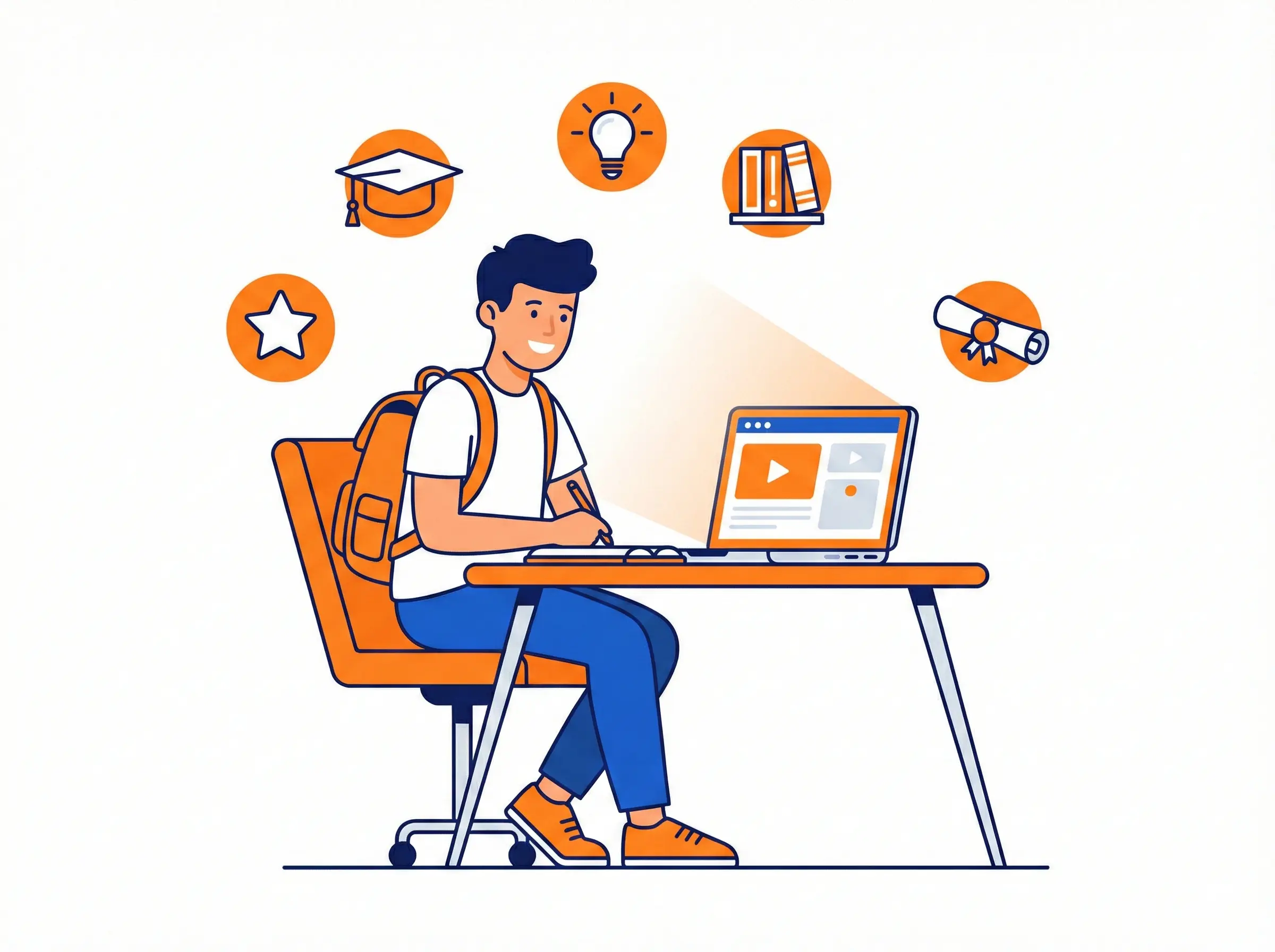 Course Online Illustration